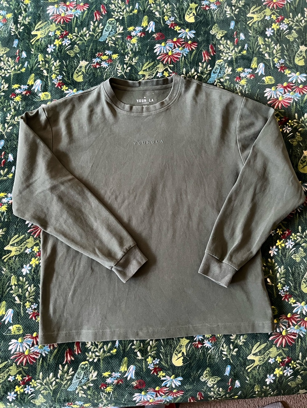 YoungLA Olive Crewneck Sweatshirt Size M